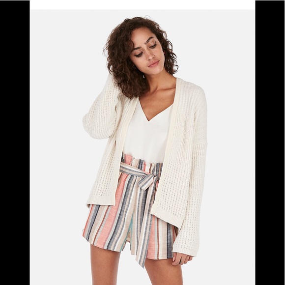 Chenille mixed stitch cardigan sz XXS - Picture 2 of 8